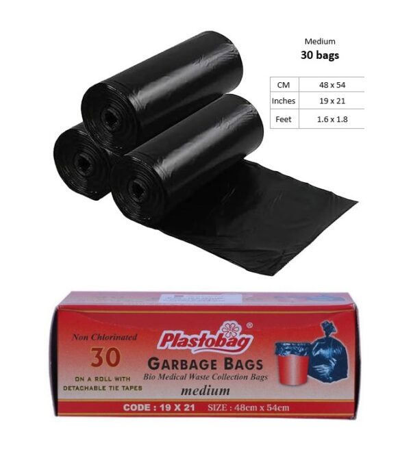 Garbage Bag - Medium (48 x 54 cm) - 30 Rolls